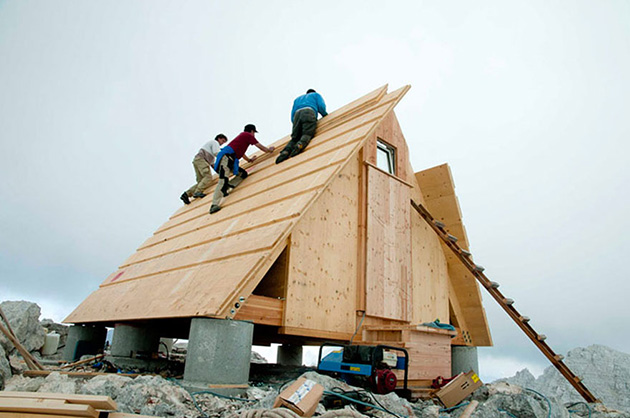 mountain hut house