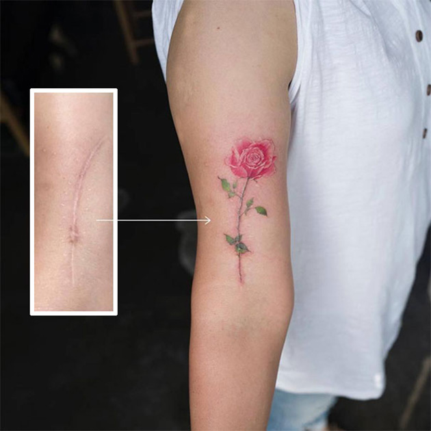 scars tattoo cover up