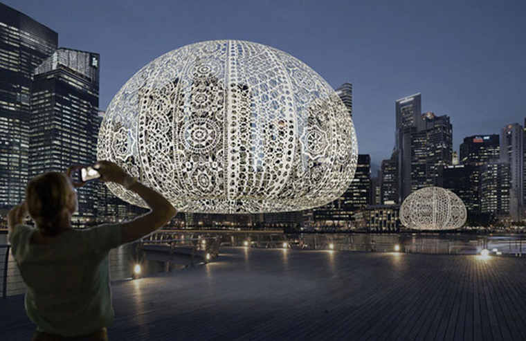 crocheted-urchins-sculpture-architects-singapore