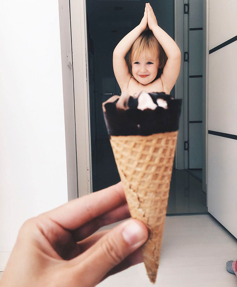 food-dresses-forced-perspective-optical-illusion