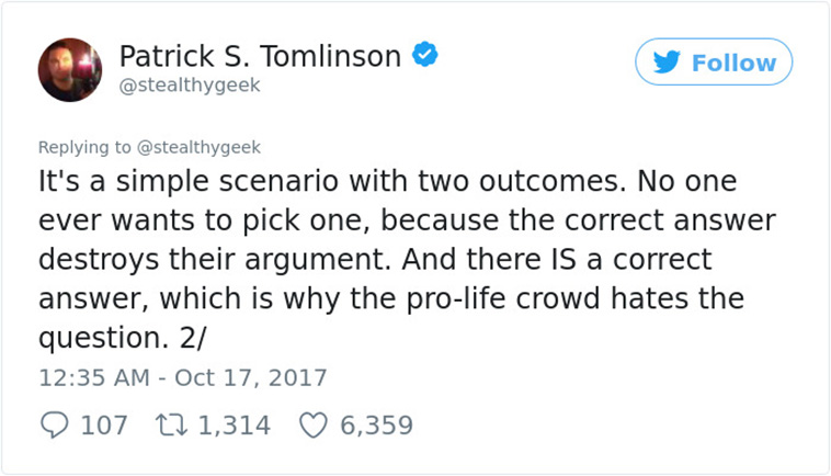 This Man Asked A Simple Question Online That Shut Down The Whole Anti-Abortion Argument