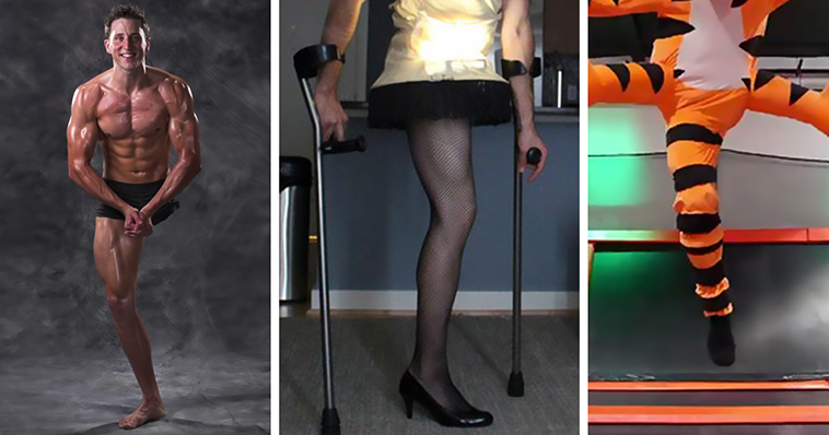 one legged man halloween costume josh sundquist