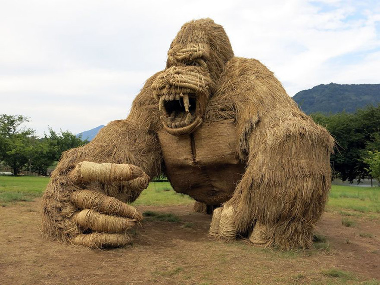 Giant Straw Animals