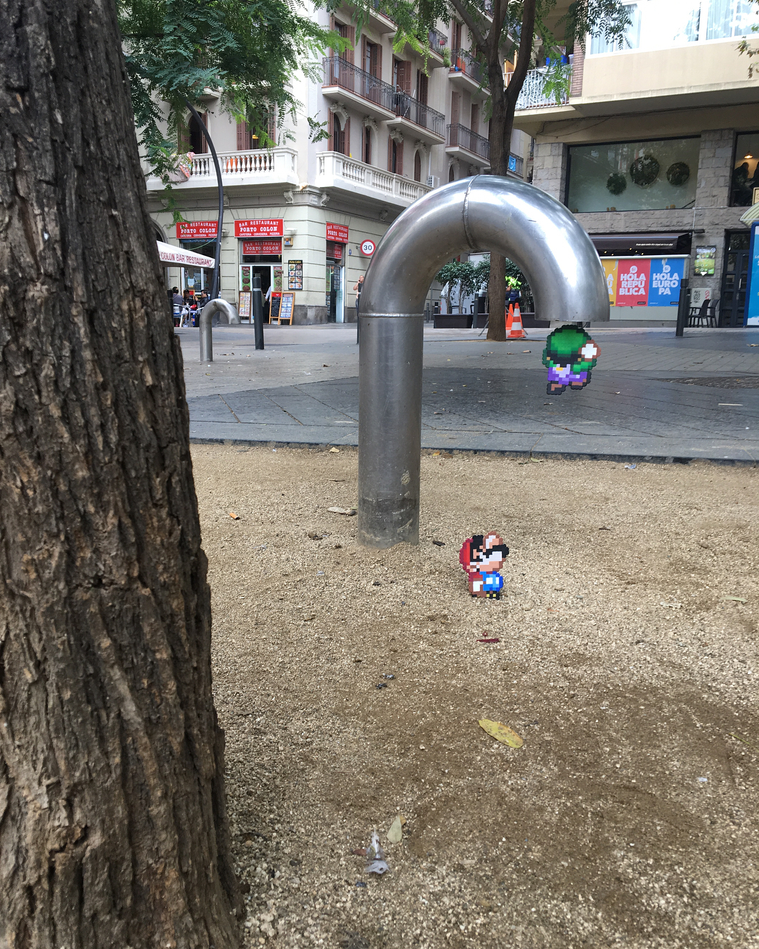 Street Art And Pixel Art