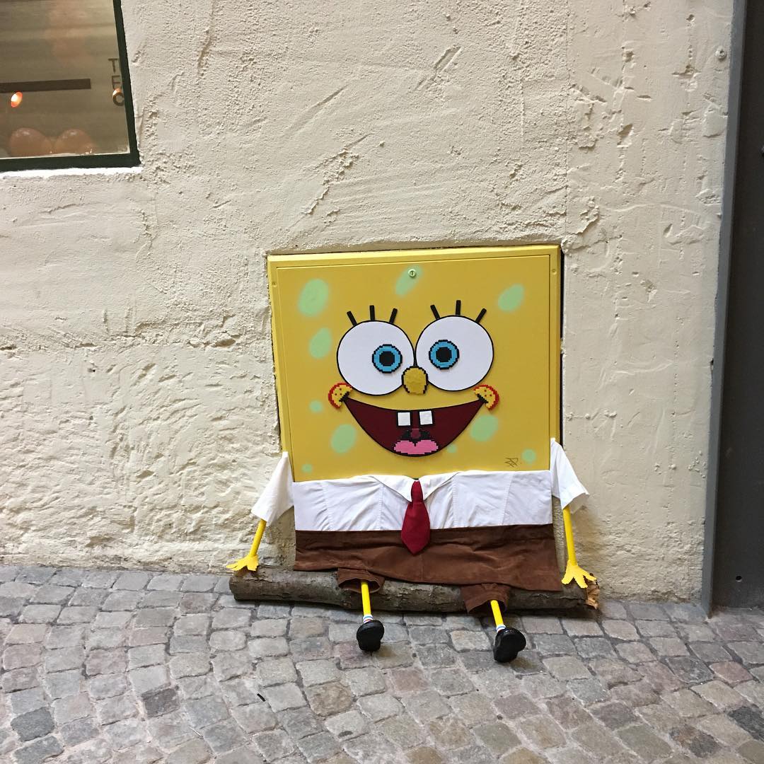 Street Art And Pixel Art