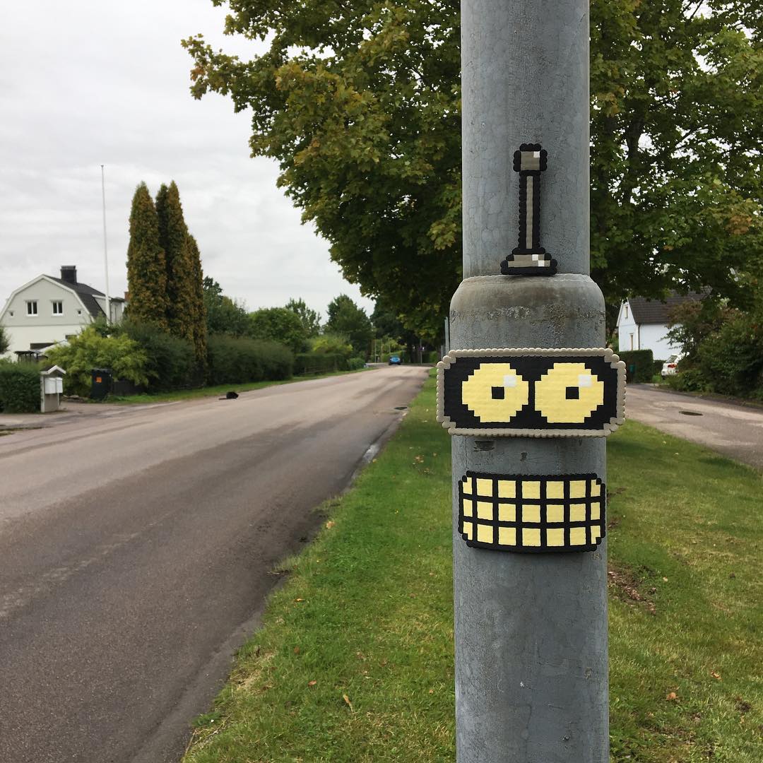 Street Art And Pixel Art