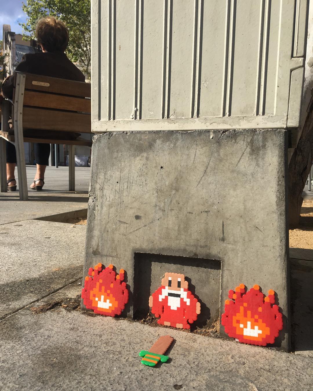 Street Art And Pixel Art