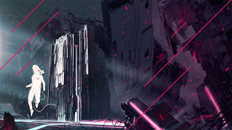 citizen of the galaxy digital cyberpunk art