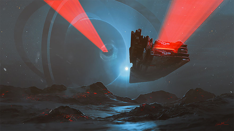 citizen of the galaxy digital cyberpunk art