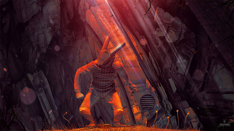 citizen of the galaxy digital cyberpunk art
