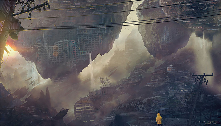 citizen of the galaxy digital cyberpunk art