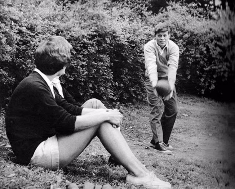 JFK and Jackie Kennedy 1954