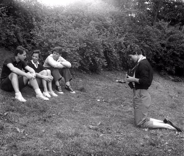 JFK and Jackie Kennedy 1954