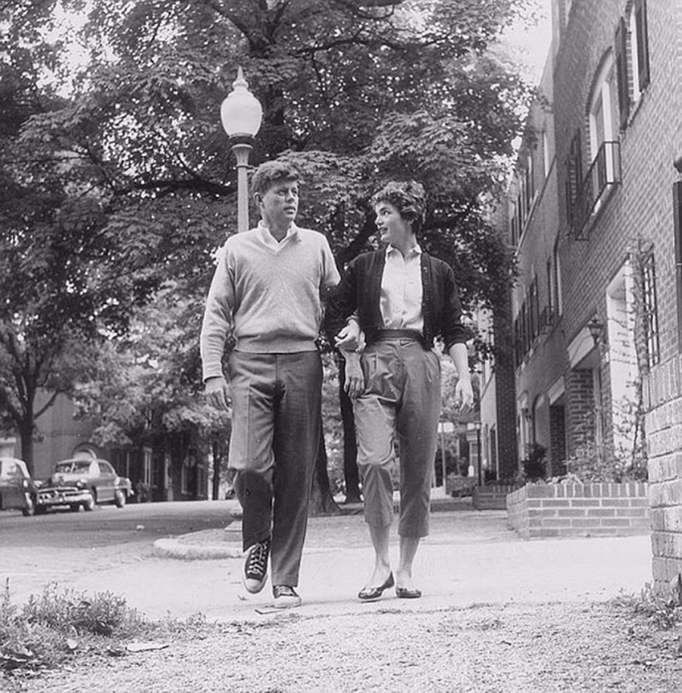 JFK and Jackie Kennedy 1954