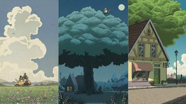 Studio Ghibli Film Posters Japanese Woodblock Printing