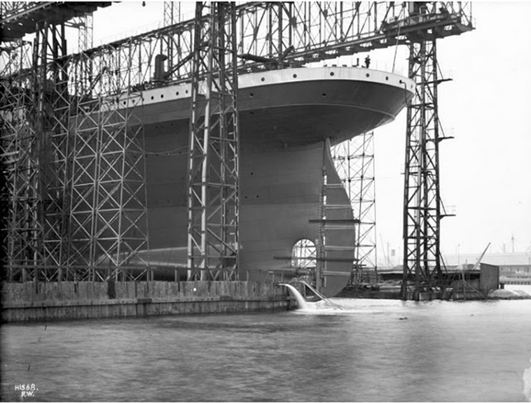 construction of the titanic