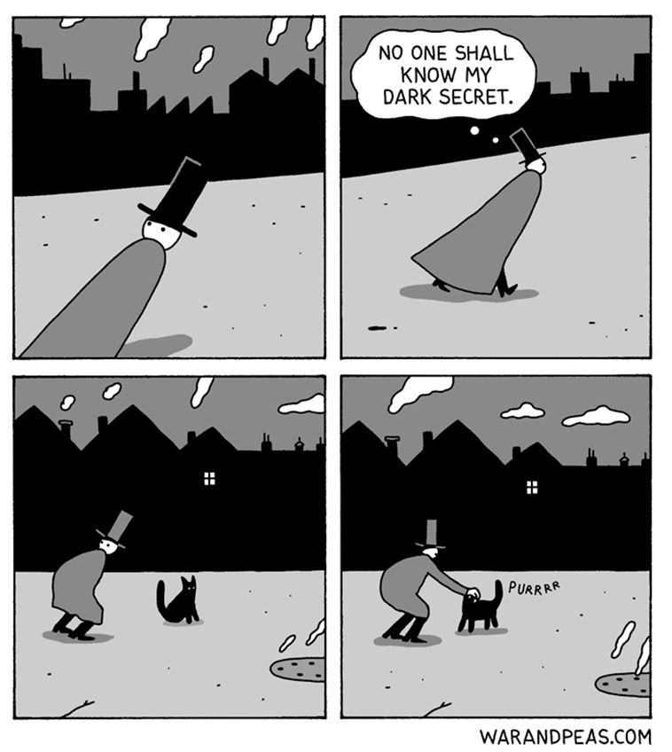 dark humour comics unexpected endings war and peas