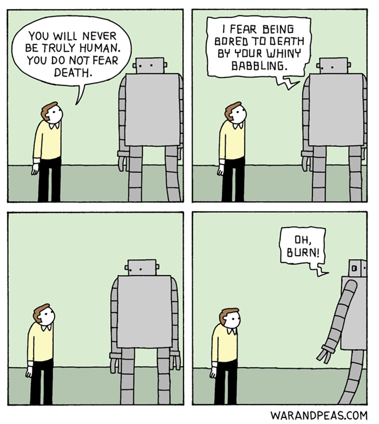 dark humour comics unexpected endings war and peas