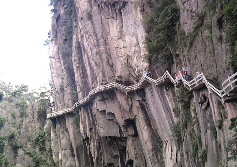 death defying pathways china yellow mountain