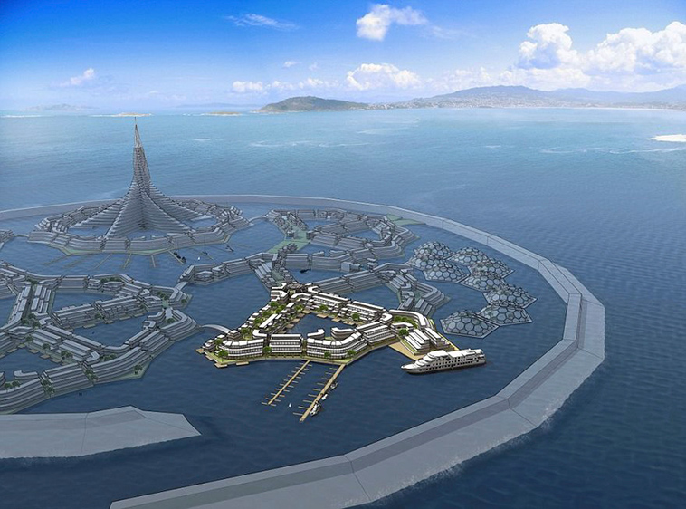 floating city pacific ocean tahiti