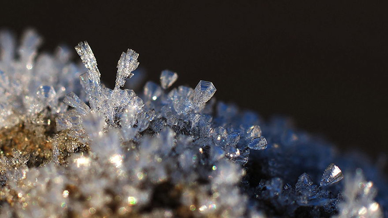 frozen ice art
