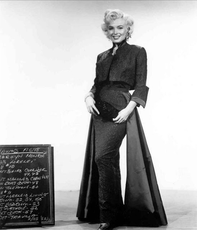 marilyn monroe wardrobe tests as Lorelei