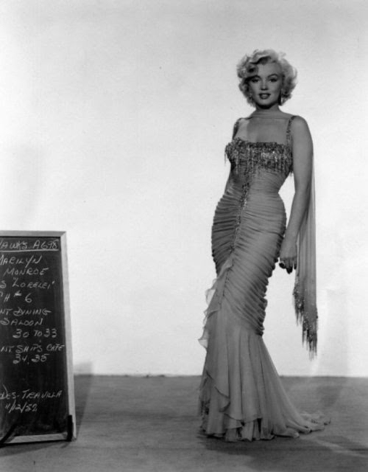 marilyn monroe wardrobe tests as Lorelei