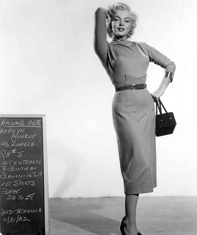 marilyn monroe wardrobe tests as Lorelei