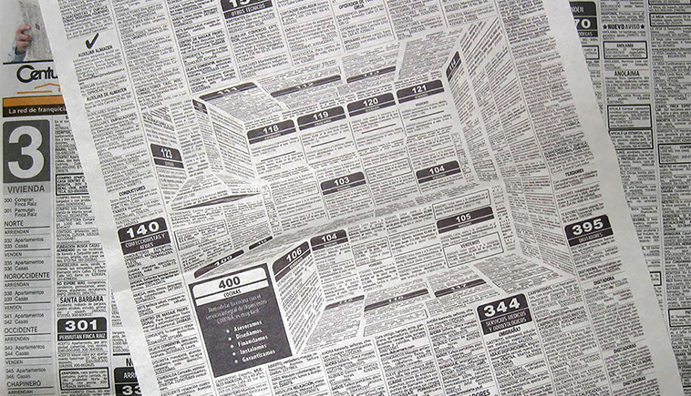 mind blowing newspaper ad