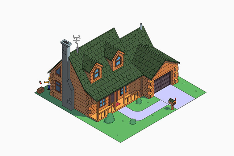 simpsons house architectural styles