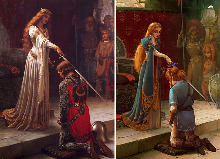 classic paintings into geek fandoms lothlenan