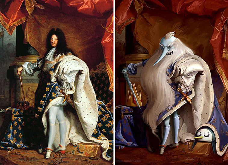 classic paintings into geek fandoms lothlenan