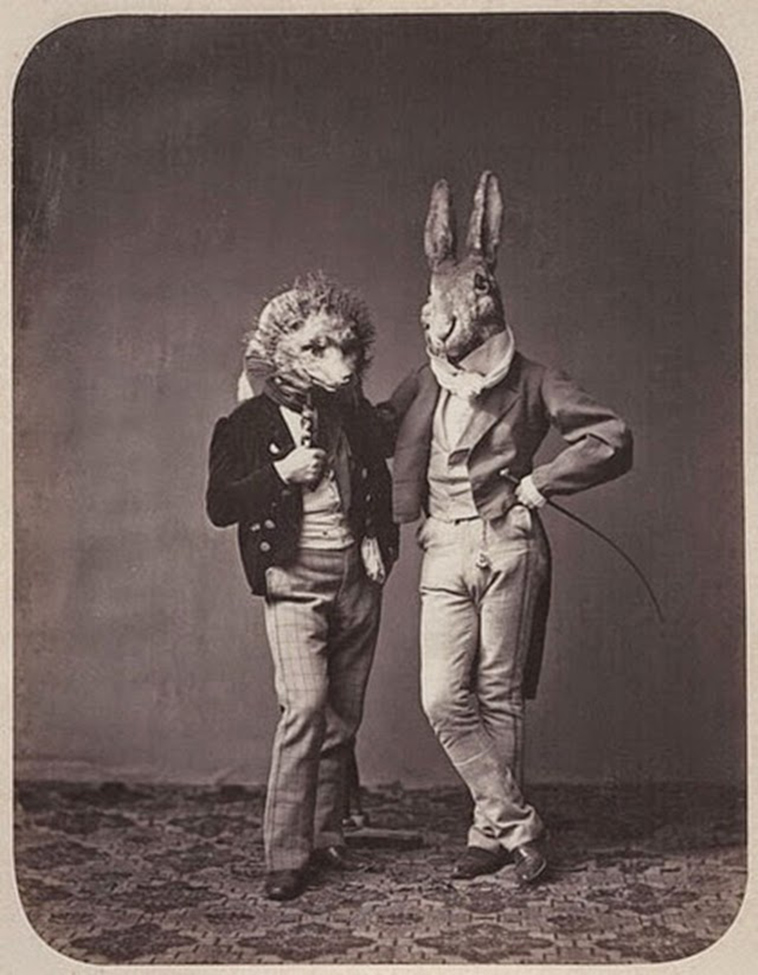 creepy vintage animal masks