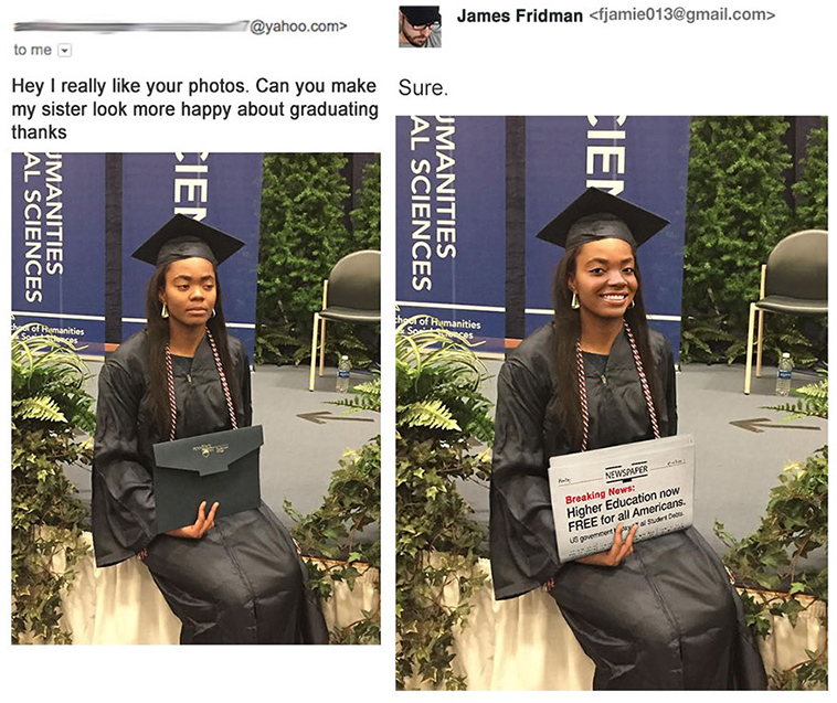 funny photoshop troll james fridman