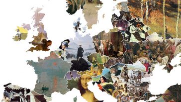 incredible map europe iconic artworks