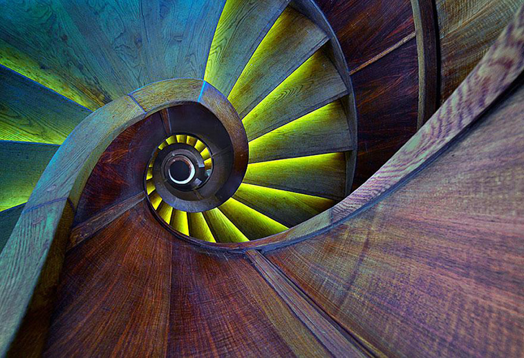 spiral staircase photography