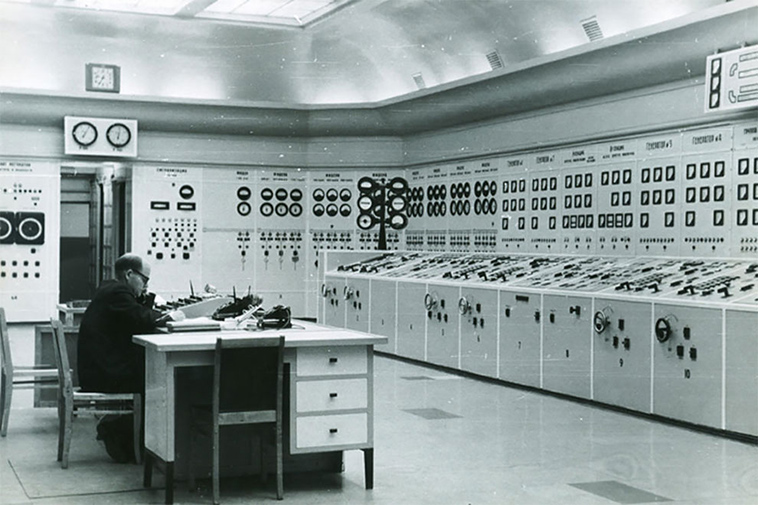 vintage soviet control rooms