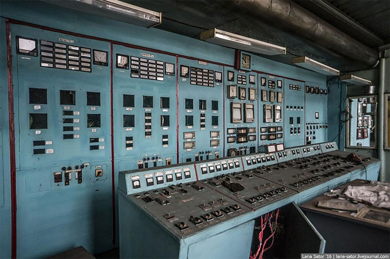 vintage soviet control rooms