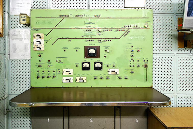 vintage soviet control rooms