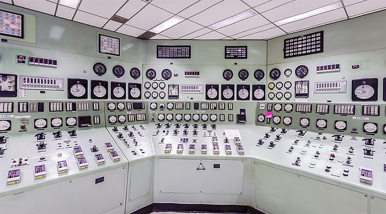 vintage soviet control rooms