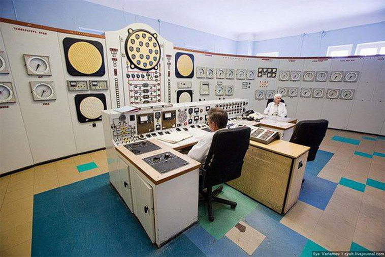 vintage soviet control rooms