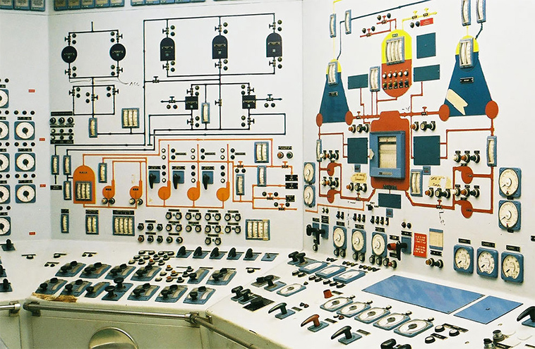 vintage soviet control rooms