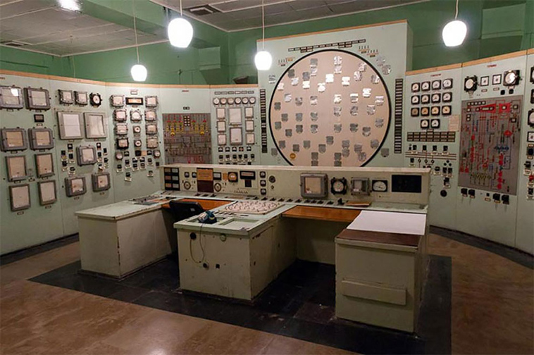 vintage soviet control rooms