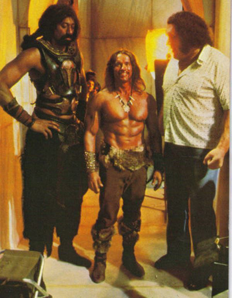 Andre the giant Arnold Schwarzenegger Wilt Chamberlain