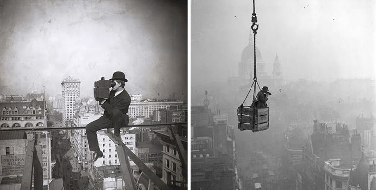 before rooftopping vintage pictures