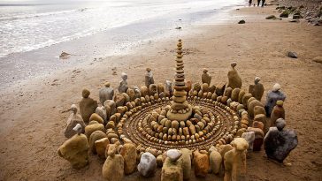 Leaves and Rocks Into Elaborate Cairns and Mandalas