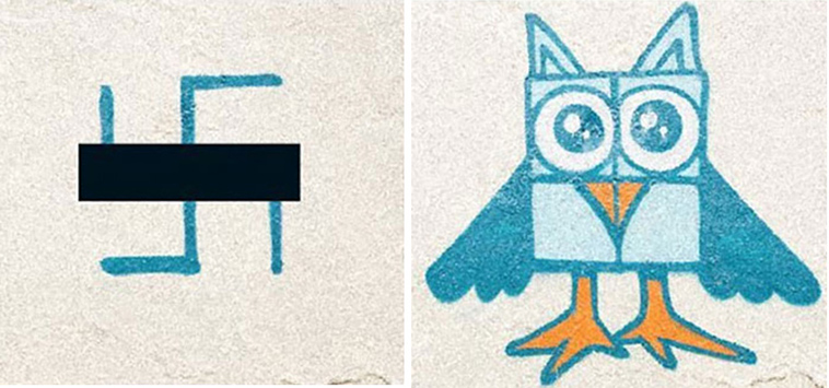 people berlin creative way fight swastikas