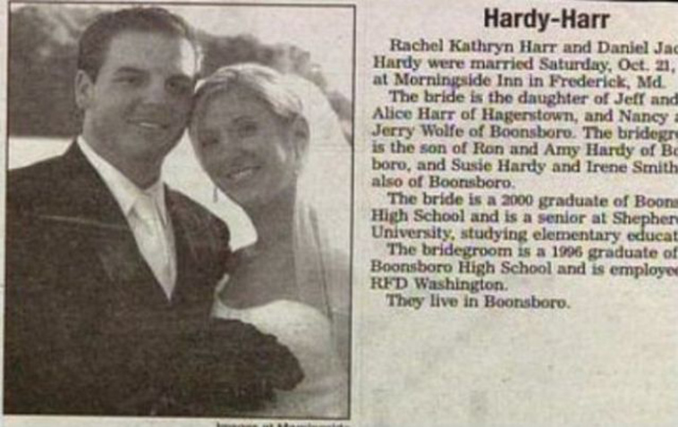 funny wedding announcement names