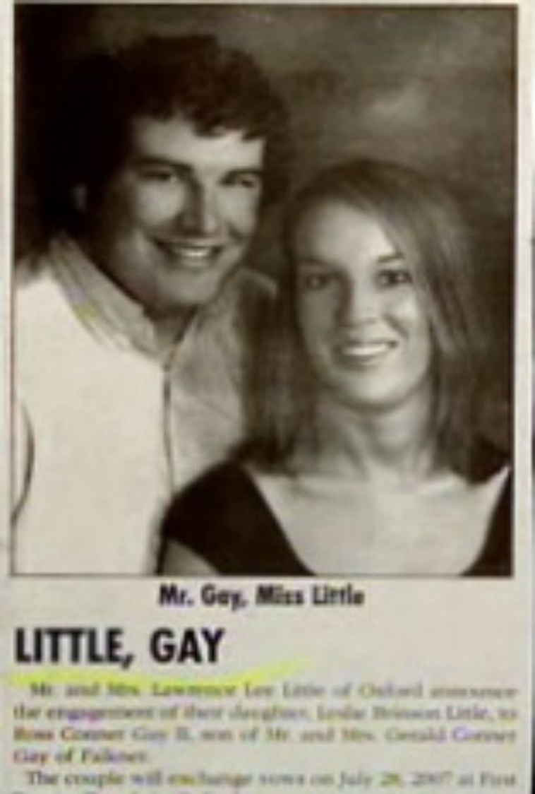 funny wedding announcement names