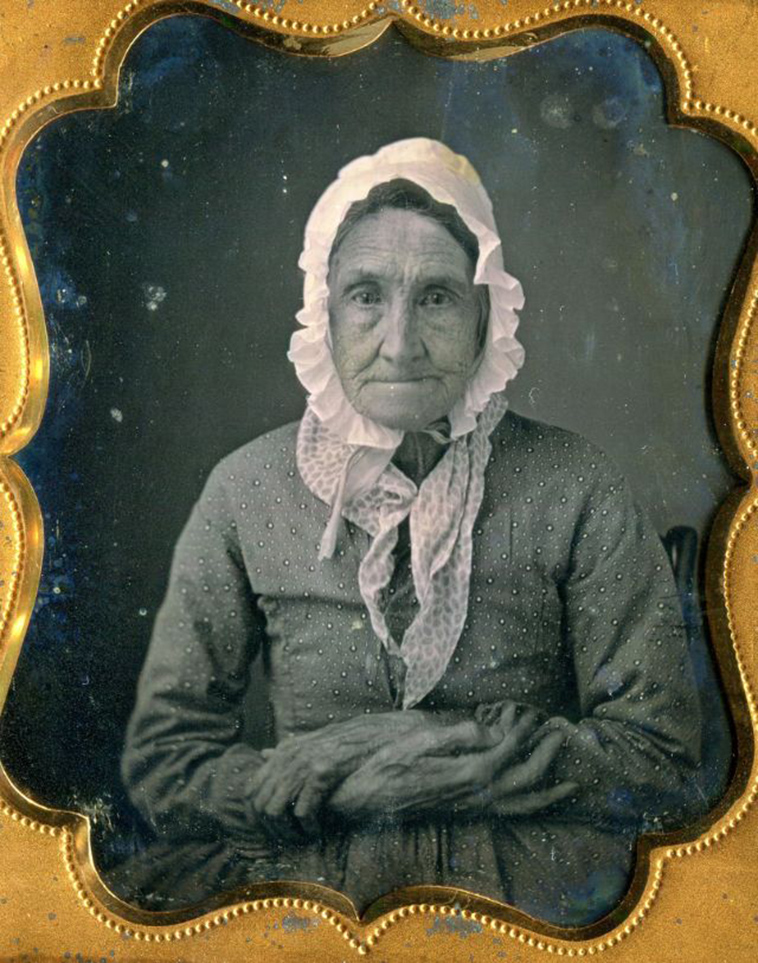 elderly women born 1700s